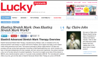 Claire John Touts Elastin3 for Lucky Magazine Readers